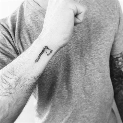 pinterest minimal tattoo|minimalist small axe tattoo.